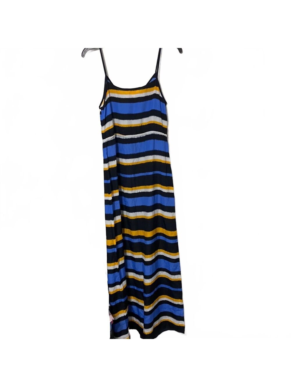 Michael Kors Striped 2000's Y2K Resort Wear Coastal Drawstring Maxi Dress XS